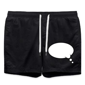 Pensée : Bubble Design - Short de bain - noir - Devant - AI Model Male 185 light (185cm)
