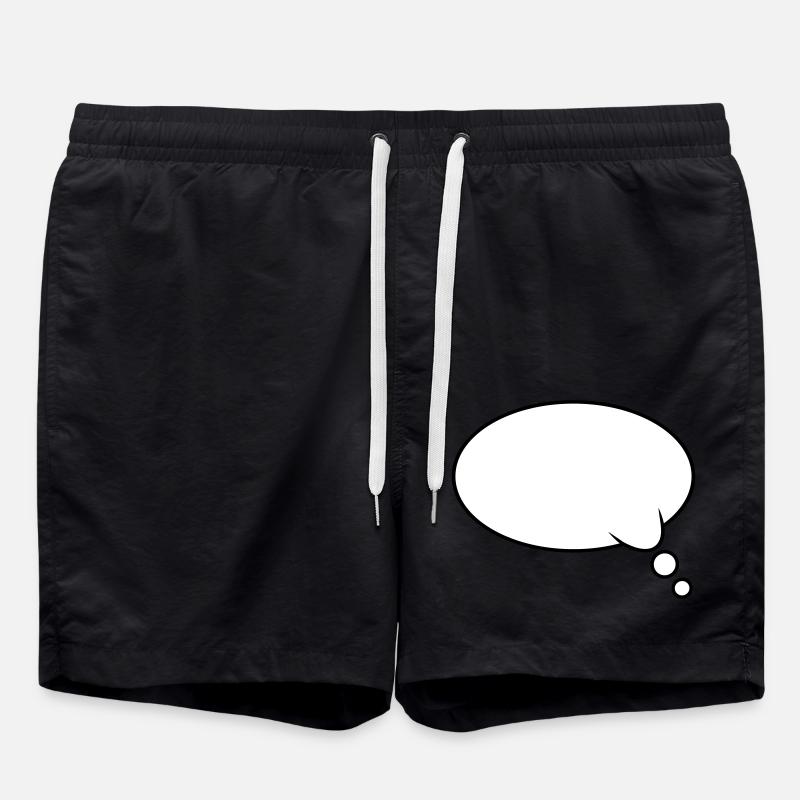 Pensée : Bubble Design - Short de bain - noir