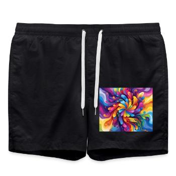 Couleur - Short de bain - noir - Devant - AI Model Male 185 light (185cm)