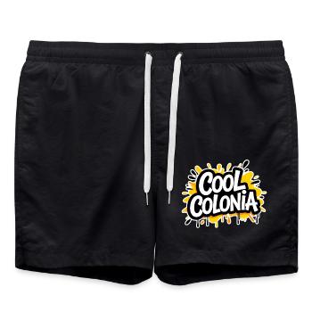 Colonia fraîche | Chemise Cologne - Short de bain - noir - Devant - AI Model Male 185 light (185cm)