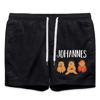 Gamer Zocker Zocken Gaming Johannes - Short de bain - noir - Devant - AI Model Male 185 light (185cm)