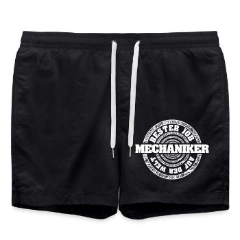 Mechanic - Swim Trunks - black - Front - AI Model Male 185 light (185cm)