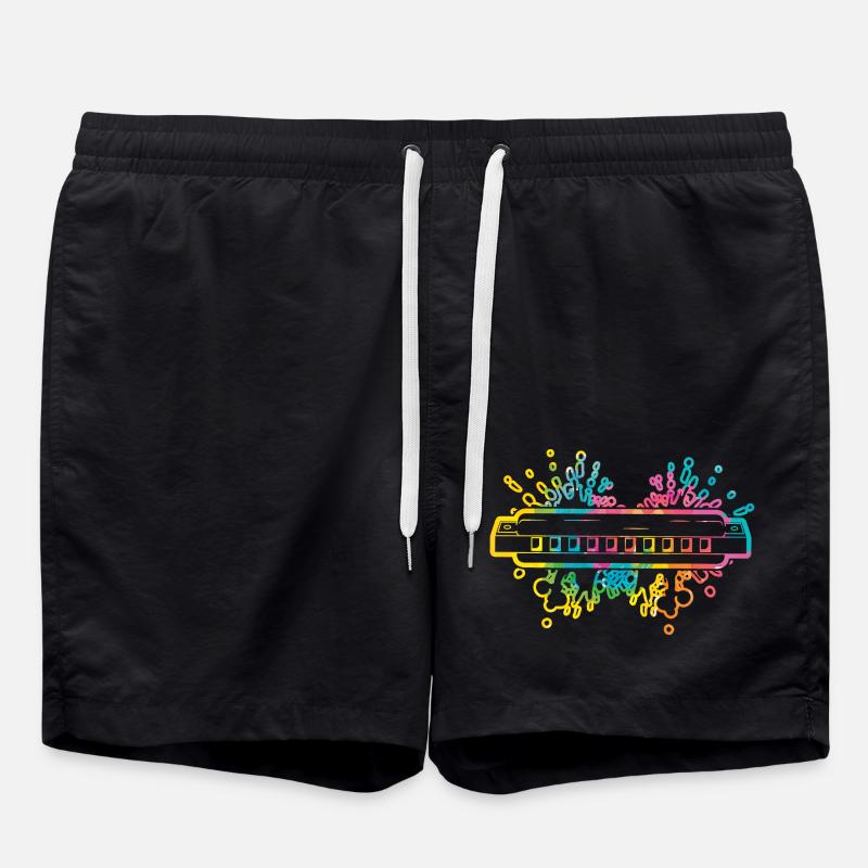 Harmonica Harmonica - Swim Trunks - black