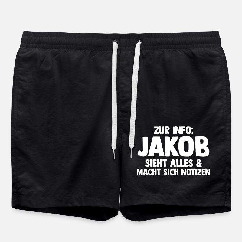 Jacob - Swim Trunks - black