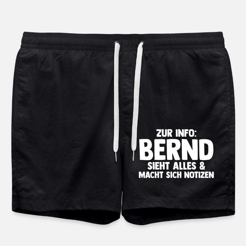 Bernd - Badeshorts - Schwarz
