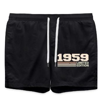 1959 Anniversary Gift 1959 Limited Edition 1959 - Swim Trunks - black - Front - AI Model Male 185 light (185cm)