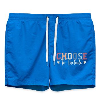 Choose To Include For Autism Teacher SPED - Short de bain - cobalt blue - Devant