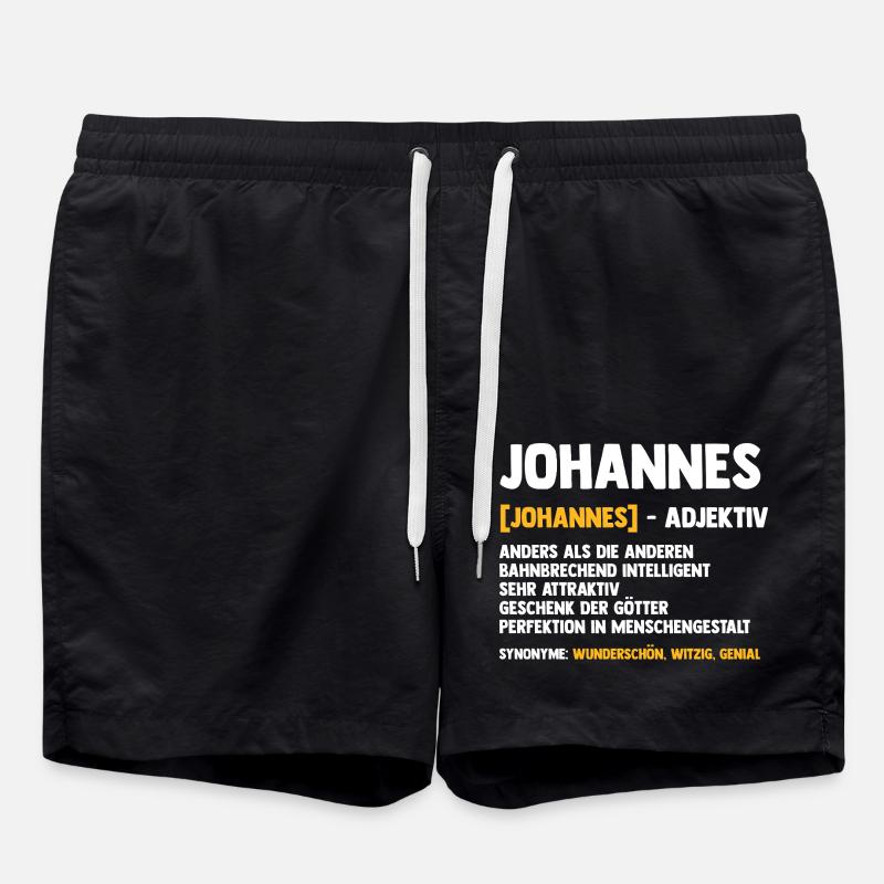 Johannes - Badeshorts - Schwarz
