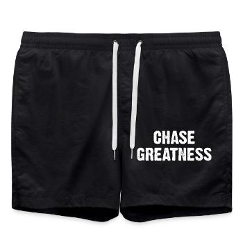 Chase Greatness - Badeshorts - Schwarz - Vorne - AI Model Male 185 light (185cm)