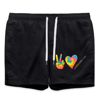 Flute player - Swim Trunks - black - Front - AI Model Male 185 light (185cm)