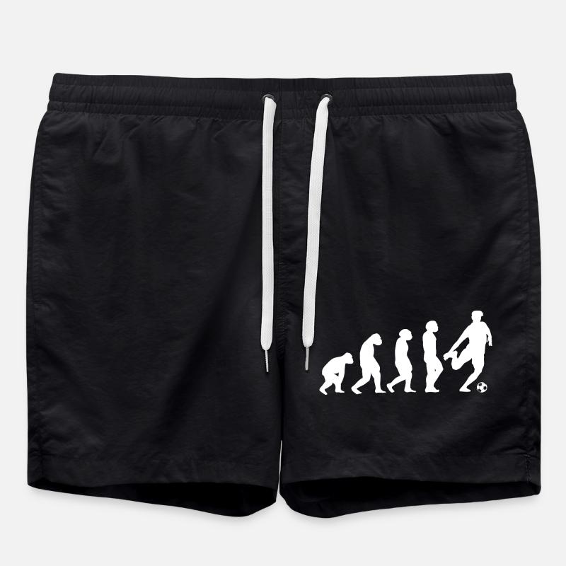 Fußballspieler Evolution Fußball - Badeshorts - Schwarz