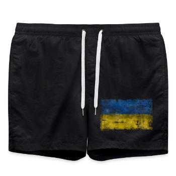 Ukraine - Short de bain - noir - Devant - AI Model Male 185 light (185cm)