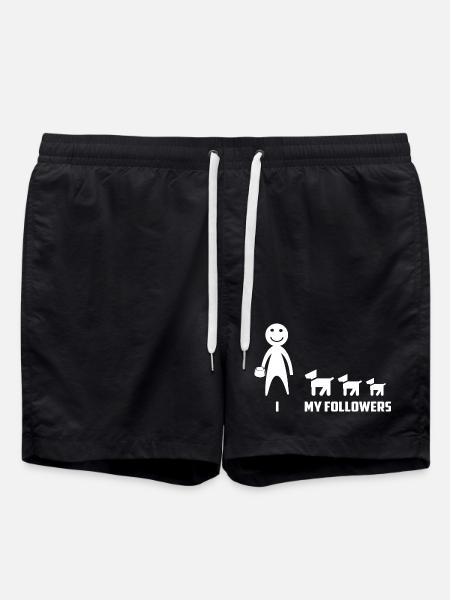 Drôles d’adeptes de chiens - Short de bain - noir