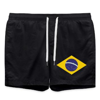 Drapeau de Brasilia - Short de bain - noir - Devant - AI Model Male 185 light (185cm)