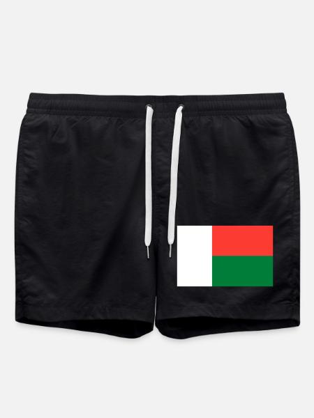 Madagascar flag - Swim Trunks - black