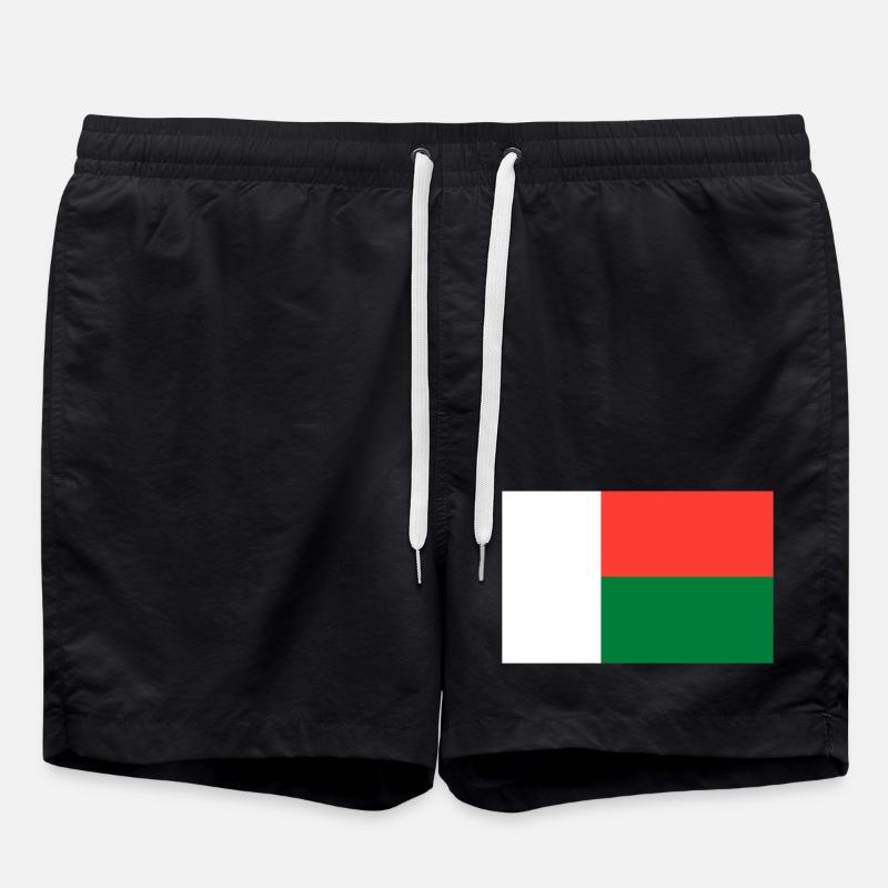 Madagascar flag - Swim Trunks - black