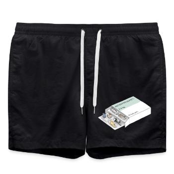 Antidepressants Cats - Anti Depressionen Pillen - Badeshorts - Schwarz - Vorne - AI Model Male 185 light (185cm)