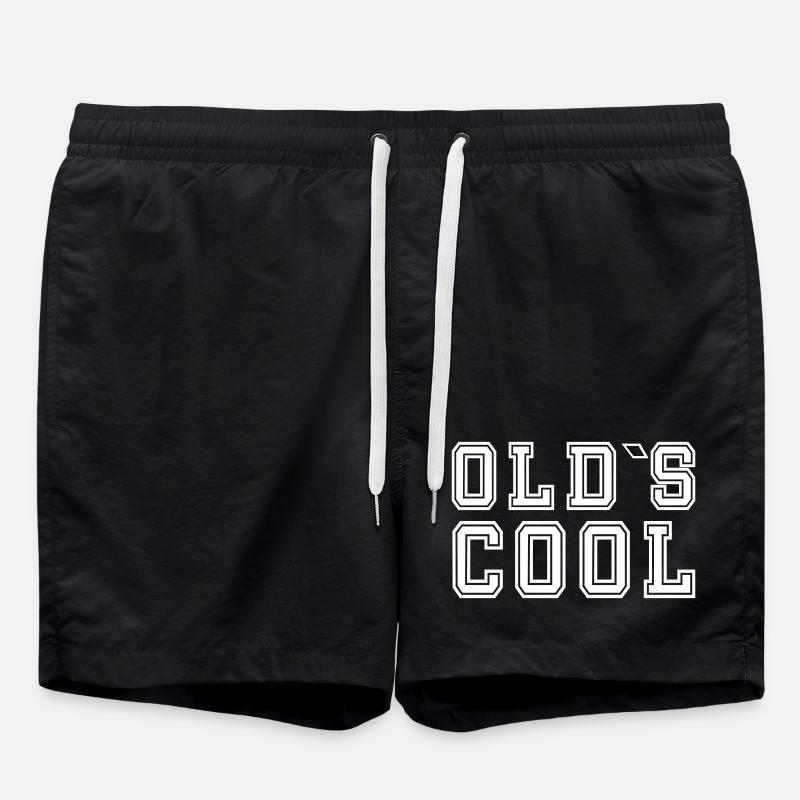 Oldscool - Old School Design - Badeshorts - Schwarz