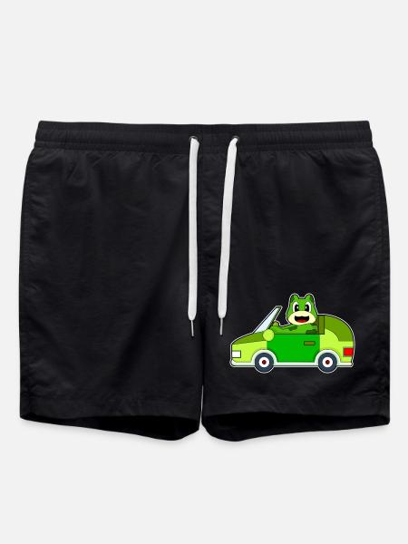 Frosch Auto - Badeshorts - Schwarz