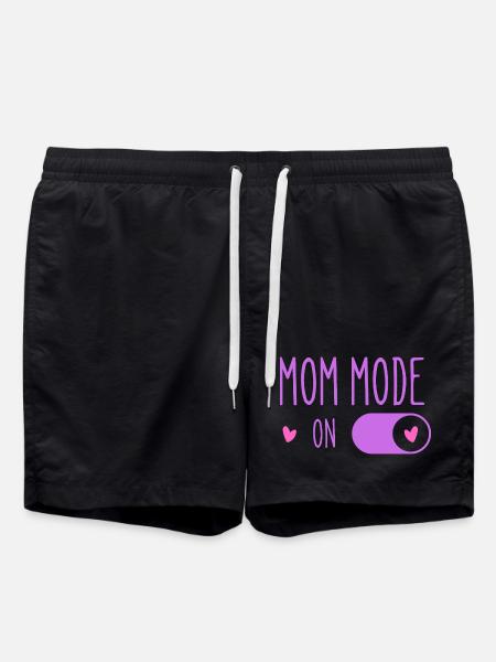 Active Mom Mode Purple - Swim Trunks - black