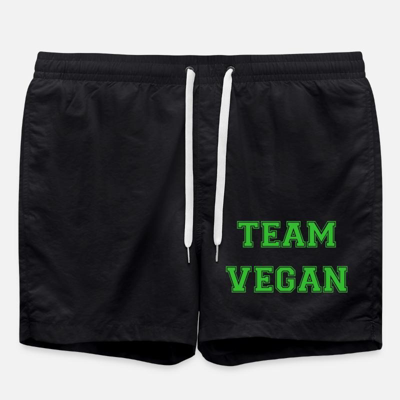 Équipe Vegan - Vert - Short de bain - noir