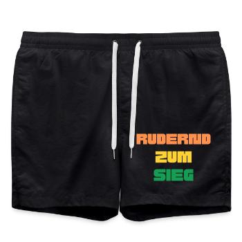 Ramer vers la victoire - Short de bain - noir - Devant - AI Model Male 185 light (185cm)