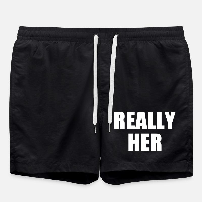 really her - Badeshorts - Schwarz