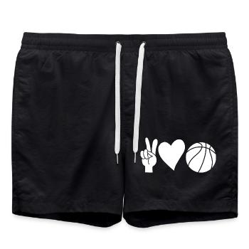 Basketteurs Basketball - Short de bain - noir - Devant - AI Model Male 185 light (185cm)