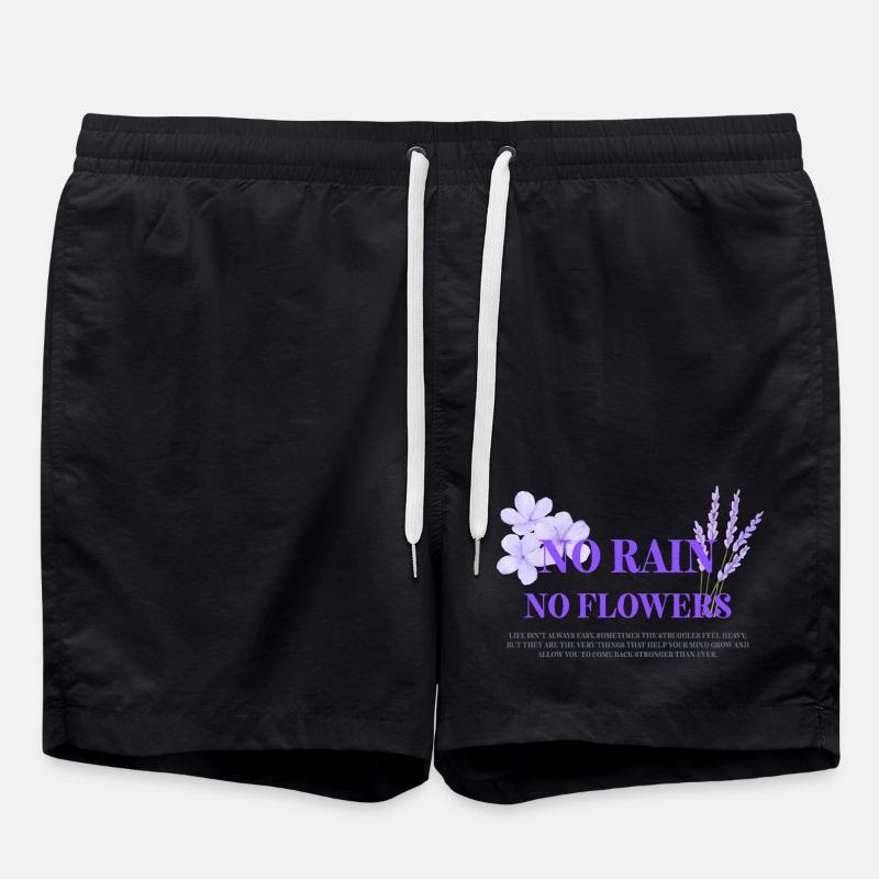 Pas de pluie, pas de fleurs - Short de bain - noir