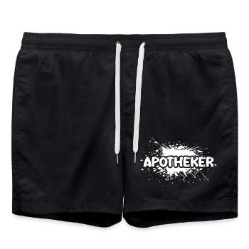 Job Pharmacist - Swim Trunks - black - Front - AI Model Male 185 light (185cm)