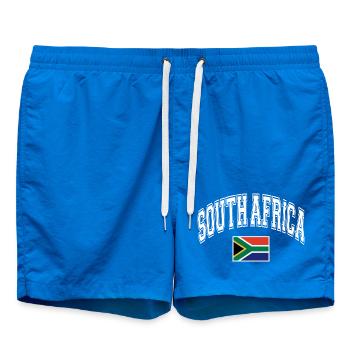 Südafrika South Africa Flagge - Badeshorts - Cobalt blue - Vorne