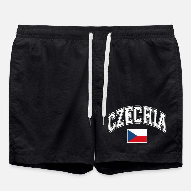 Drapeau de la République tchèque - Short de bain - noir