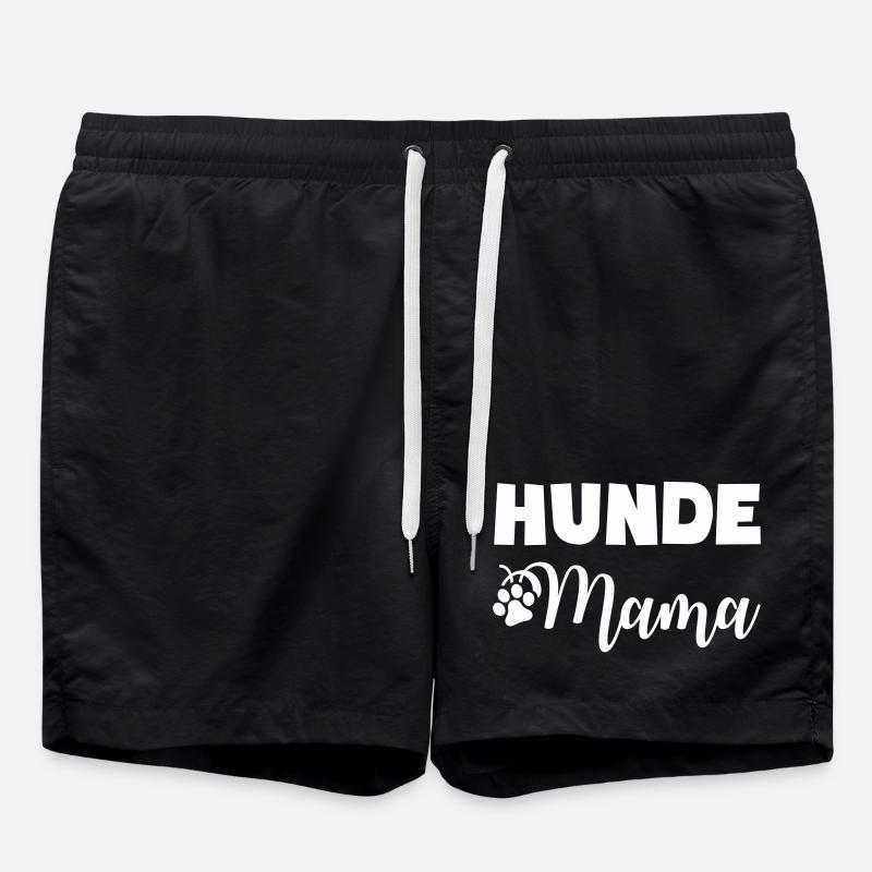 Chien amoureux Maman Motif - Short de bain - noir