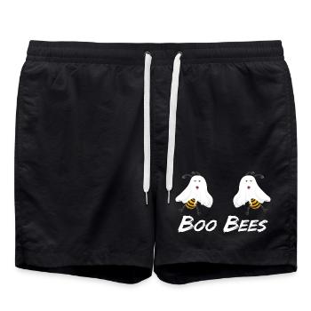Boo Bees Halloween - Short de bain - noir - Devant - AI Model Male 185 light (185cm)