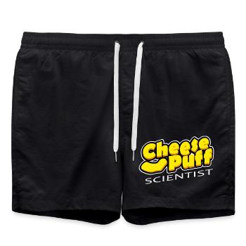 Scientiste Puff Fromage - Short de bain - noir - Devant - AI Model Male 185 light (185cm)