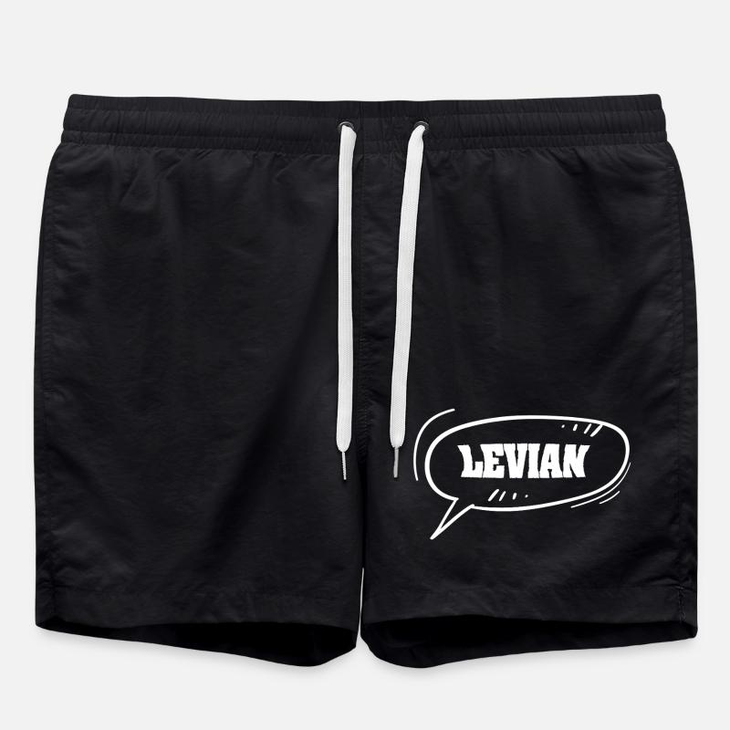 First name Levian - Swim Trunks - black