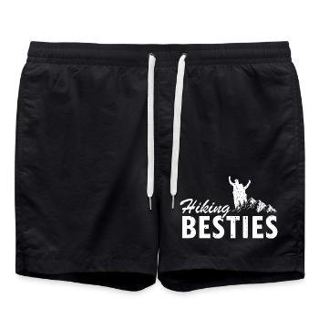 Randonnée Aventure Amis Trail Copains ensemble - Short de bain - noir - Devant - AI Model Male 185 light (185cm)