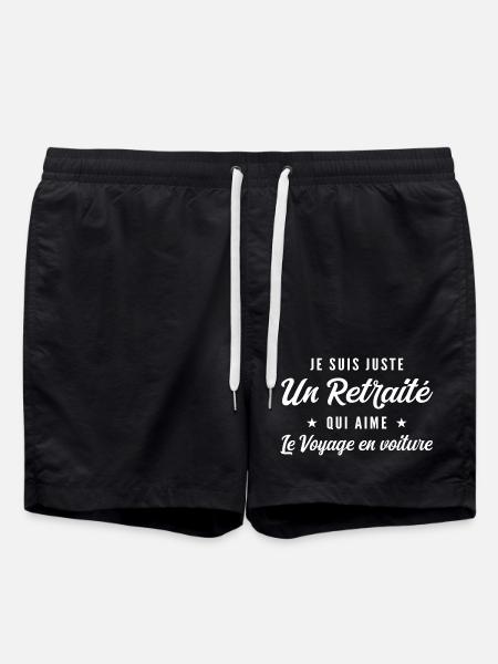 Ehemaliger Autoreise-Enthusiast - Badeshorts - Schwarz