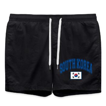 Corée du Sud - Short de bain - noir - Devant - AI Model Male 185 light (185cm)