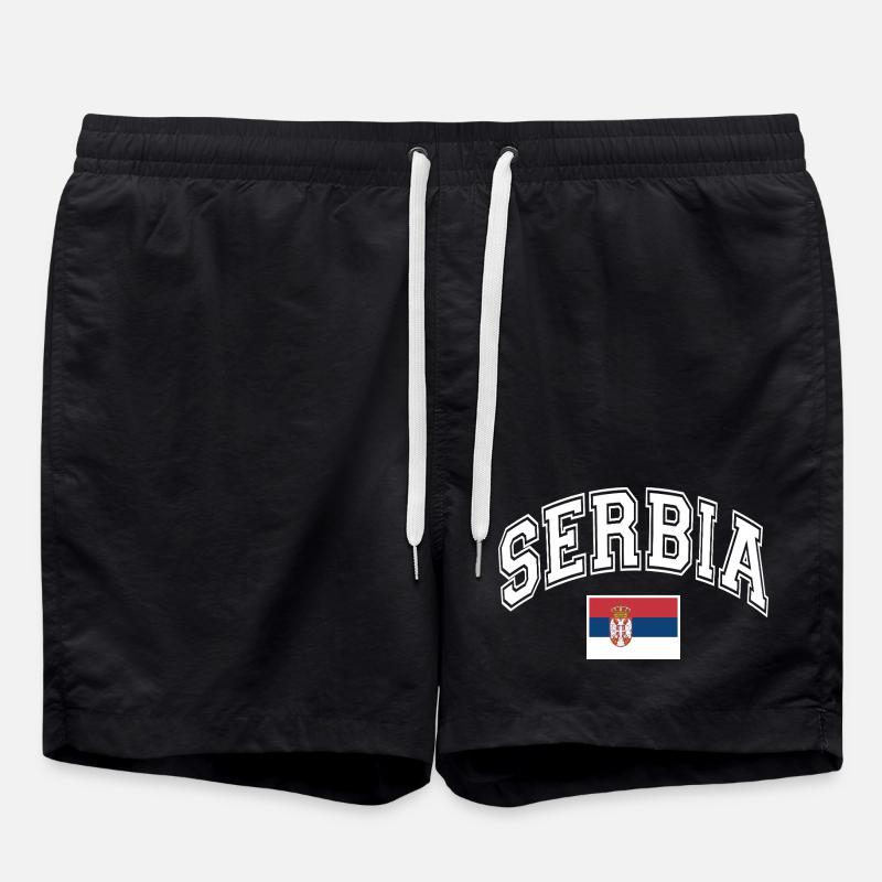 Serbie - Short de bain - noir