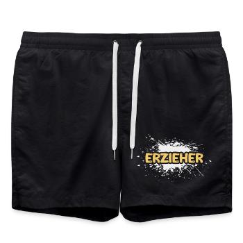 Job Educator - Swim Trunks - black - Front - AI Model Male 185 light (185cm)