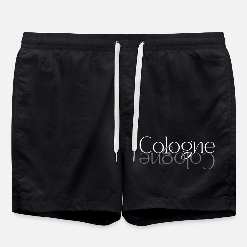 Cologne Wordmark Mirror - Swim Trunks - black