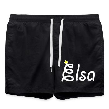 Elsa - Short de bain - noir - Devant - AI Model Male 185 light (185cm)
