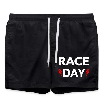 Auto - Badeshorts - Schwarz - Vorne - AI Model Male 185 light (185cm)