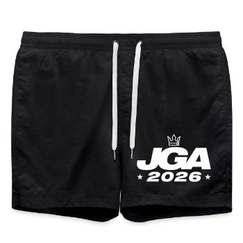 Jga 2026 Bachelor Party - Swim Trunks - black - Front - AI Model Male 185 light (185cm)