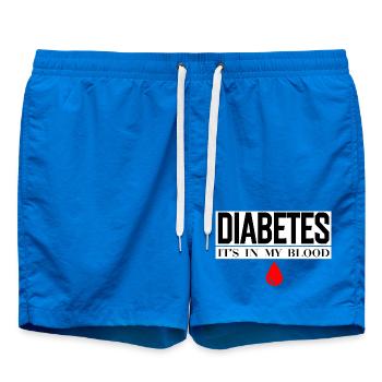 Le diabète, c’est dans mon emblème de sang - Short de bain - cobalt blue - Devant