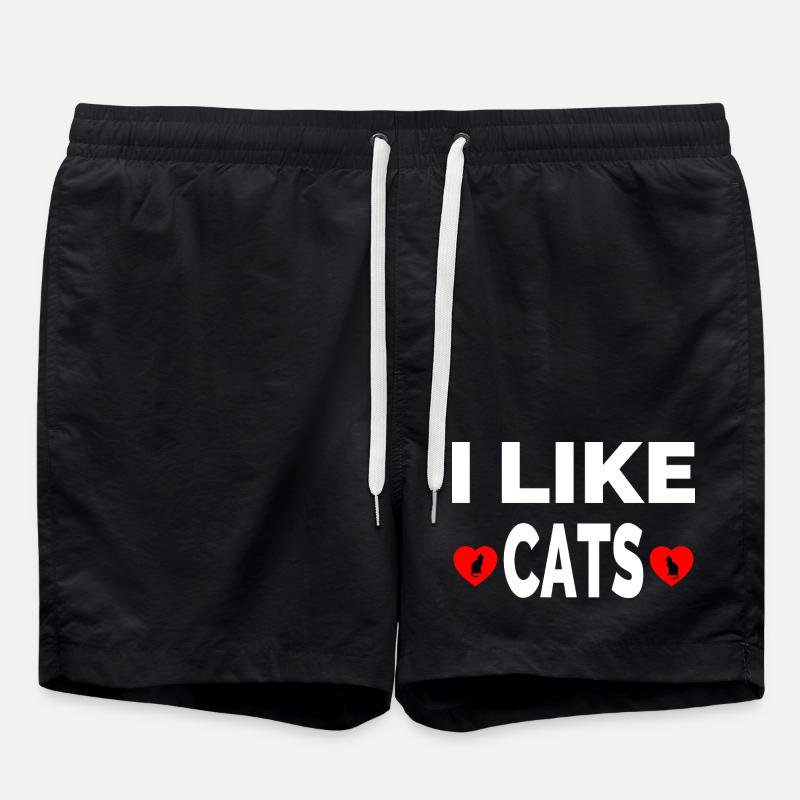 feline - Swim Trunks - black