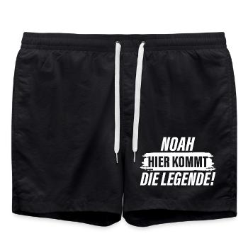 Noah – voici la légende ! - Short de bain - noir - Devant - AI Model Male 185 light (185cm)