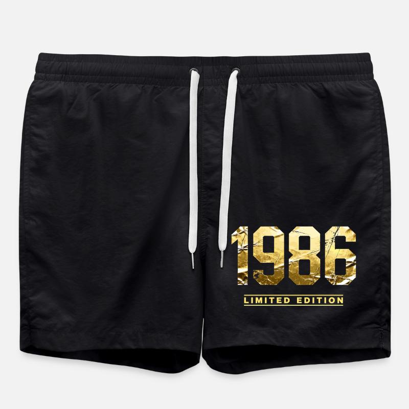 Édition limitée 1986 - Millésime 1986 - Short de bain - noir