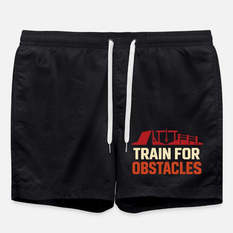 Parcours d’obstacles Course d’obstacles OCR - Short de bain - noir